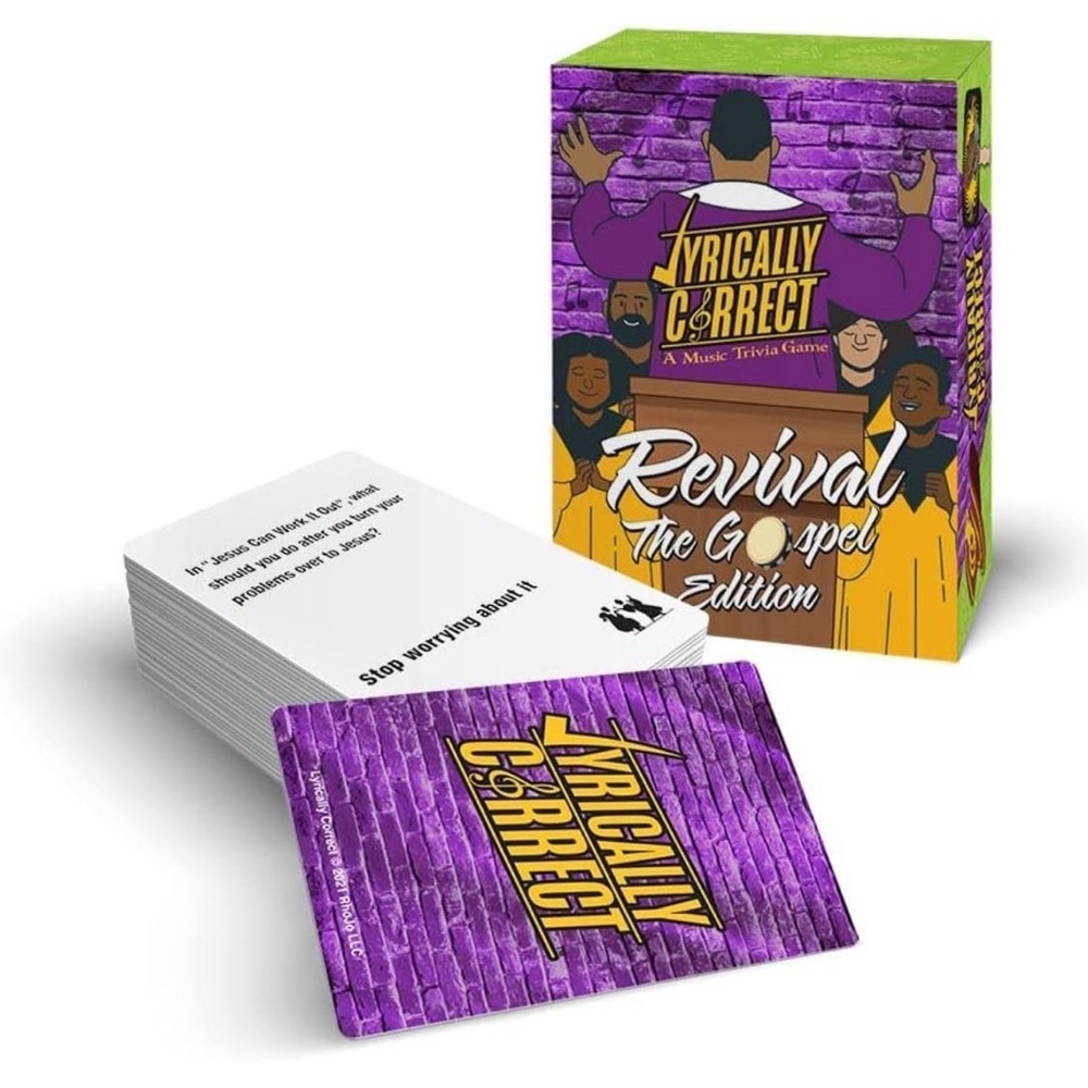 New! Lyrically Correct The Revival Gospel Music Trivia Card Game